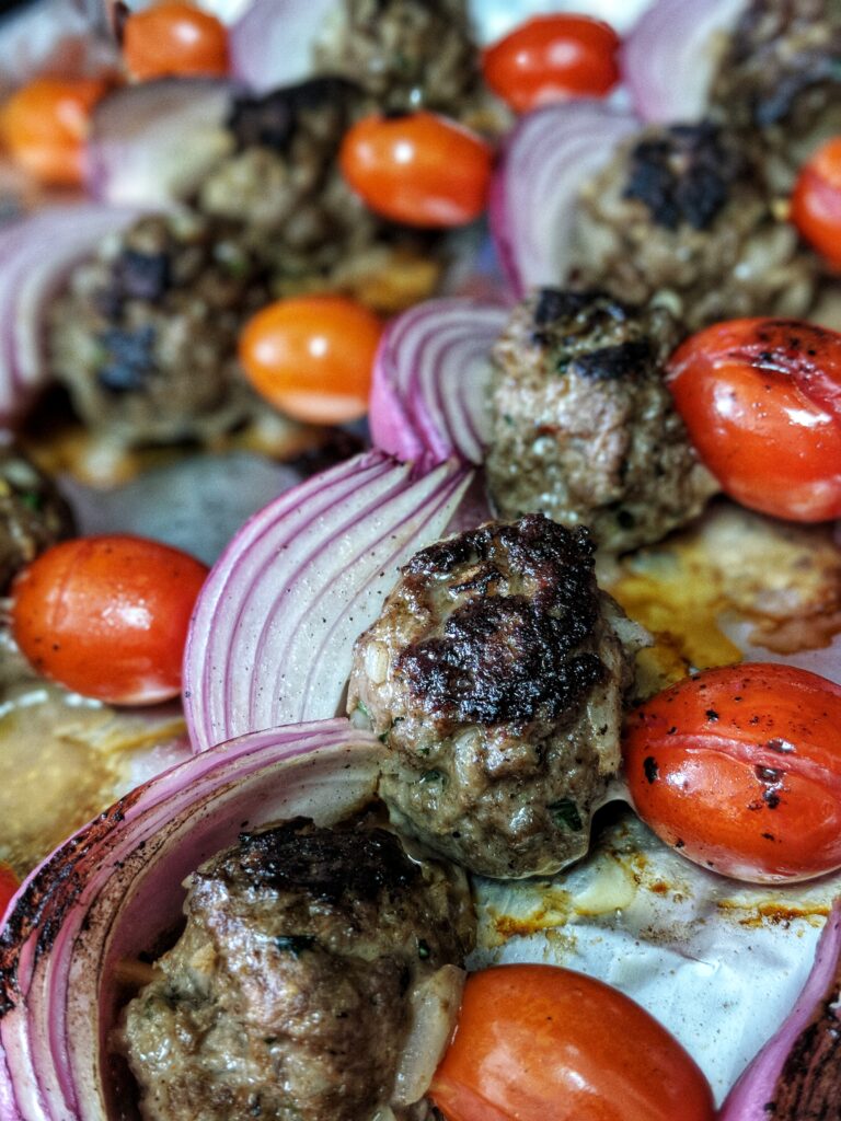 Beef Kofta Meatball Kebabs